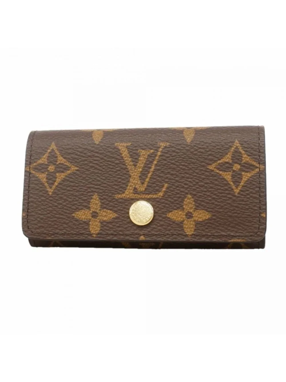 Louis Vuitton Key Case Monogram Multicles 4 Brown Joanne Dell Key Holder